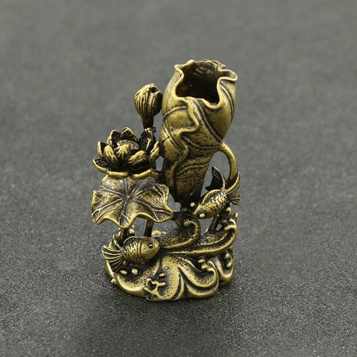 Statuina carpa loto ottone - statuina,