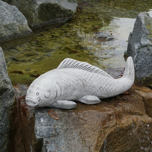 Koi carpa pesce statua - pesce, in