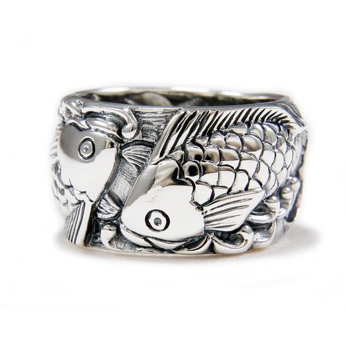 Anello gotico biker argento - anello,